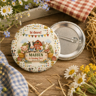 Rustikale Scheunenhof-2.-Geburtstagsfeier für Kind Button