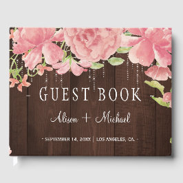 Rustikale schick Blumenstrauß Hochzeit Gästebuch