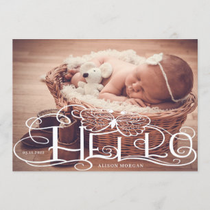 rustikale Schmetterlingskarte Einladung