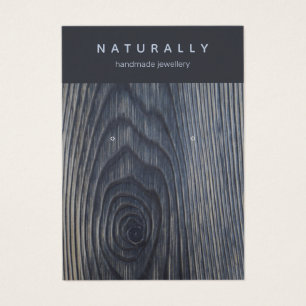 Rustikale Schmuckkarte aus Holzkörnern