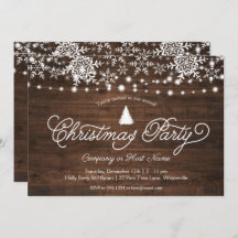 Rustikale Schneeflocken Lights Weihnachtsfest Part