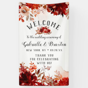 Rustikale Schönheit Florale Border Chic Hochzeitsb Banner