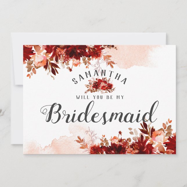 Rustikale Schönheit ist meine Bridesmaid-Vorschlag (Vorderseite)