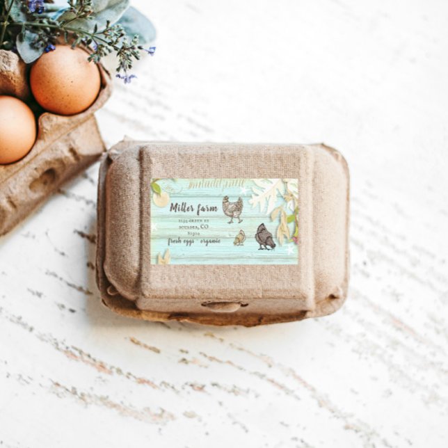 Rustikale Schrift Ei Carton Label (Von Creator hochgeladen)