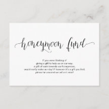 Rustikale schwarze Schrift, Hochzeitsfliegerfonds 