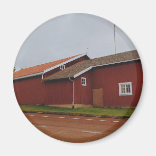 Rustikale schwedische Hütte Magnet