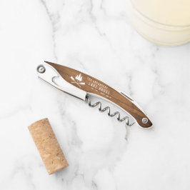 Rustikale See House Boat Oars Trees Wood Print Kellnermesser