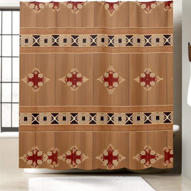 Rustikale Shabby Chic Duschvorhänge Art 1 Duschvorhang (Von Creator hochgeladen)