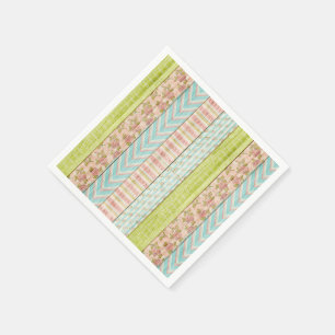 Rustikale Shabby Rose Hütte Tea Party Serviette