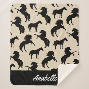 Rustikale Silhouetten   PERSONALISIERT Sherpadecke