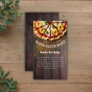 Rustikale Slice Slice Pizza Babydusche Begleitkarte