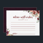Rustikale Sommerblumenratenkarte<br><div class="desc">Diese rustikale Sommerkarte ist ideal für eine moderne Hochzeit. Die Blume sind bordeauxrot, rosa und rot, das Wasser ist mit grünen Blätter in einem bräunlichen Hintergrund. Diese Karten sind ideal für Hochzeiten, Brautparty, Babydusche, Graduiertenfest u.v.m. Personalisieren Sie die Karten mit den Namen der Braut und Bräutigam, den Eltern, die Sie...</div>
