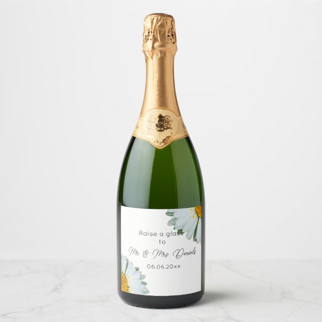 Rustikale Sommerhochzeit mit Gänseblümchen (Vorderseite)