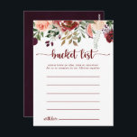 Rustikale Sommerkollektoren mit einfachen Schaufel Postkarte<br><div class="desc">Diese rustikalen,  blumengeschmückten Eimerkarten sind die perfekte Wahl für einen einfachen Hochzeitsempfang oder ein einfaches Brautparty. Die Blume sind bordeauxrot,  rosa und rot,  das Wasser ist mit grünen Blätter in einem bräunlichen Hintergrund. Ändern Sie den Wortlaut in Anzug jedes Lebensereignisses. Das Schild der Schaufelliste wird separat verkauft.</div>