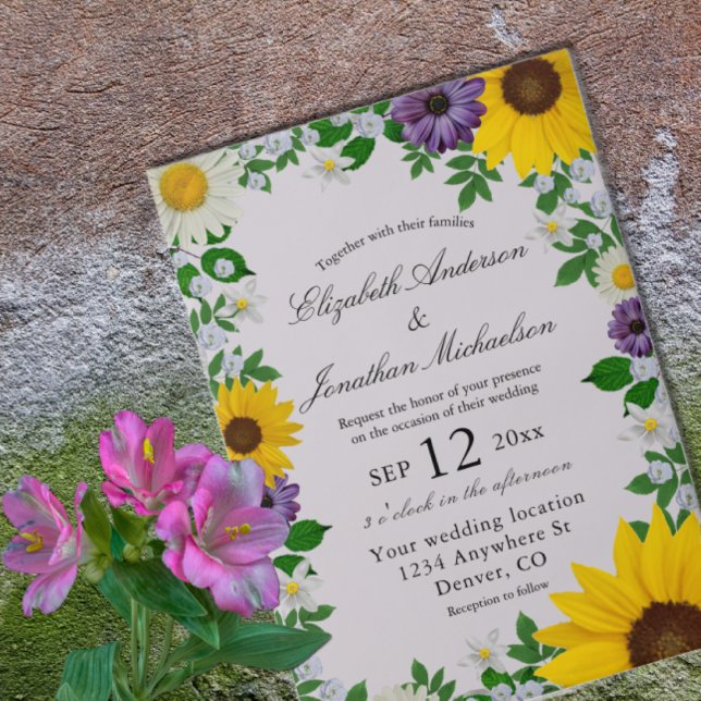 Rustikale Sonnenblume Daisy Floral Wedding (Von Creator hochgeladen)