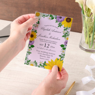Rustikale Sonnenblume Daisy Floral Wedding