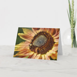 Rustikale Sonnenblume Karte