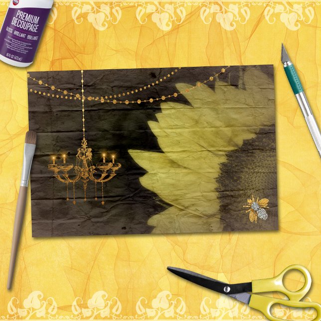 Rustikale Sonnenblume Land Kronier Glam Seidenpapier (Von Creator hochgeladen)