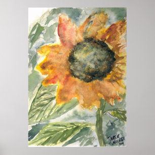 rustikale Sonnenblume Poster