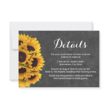 Rustikale Sonnenblumen Chalkboard Hochzeiten Detai