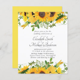 Rustikale Sonnenblumen für Hochzeitsgeschichten