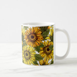 Rustikale Sonnenblumen Garden Country-Kaffee Kaffeetasse