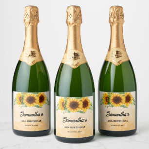 Rustikale Sonnenblumen-Geburtstagsfeier