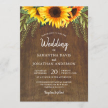 Rustikale Sonnenblumen | Hochzeit