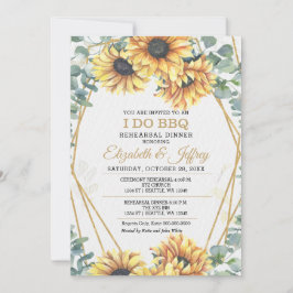 Rustikale Sonnenblumen Ich mache GRILLEN Probe Abe Einladung