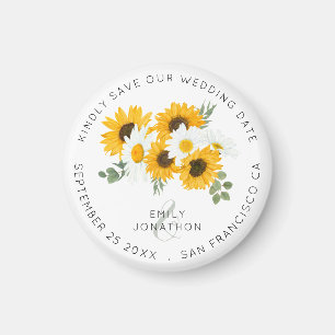 Rustikale Sonnenblumen Keepake Magnet