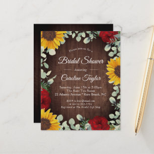 Rustikale Sonnenblumen Rose Grünes Brautparty