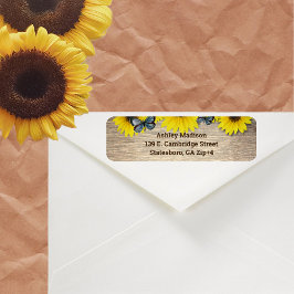 Rustikale Sonnenblumen-Schmetterlinge