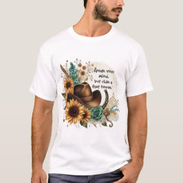 Rustikale Sonnenblumen sprechen Ihren Geist Männer T-Shirt