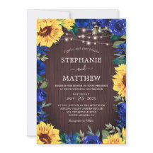 Rustikale Sonnenblumenblumen, blaue Lights Wood We