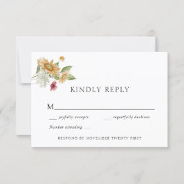 Rustikale Sonnenblumenkarte Einladung