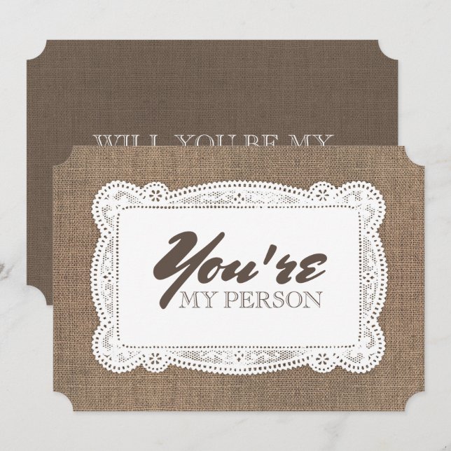 Rustikale Sonnenbrille / Trauzeugin Vorschlag Einladung (Vorne/Hinten)