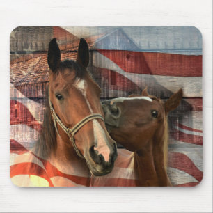 Rustikale Stallenflagge Mousepad