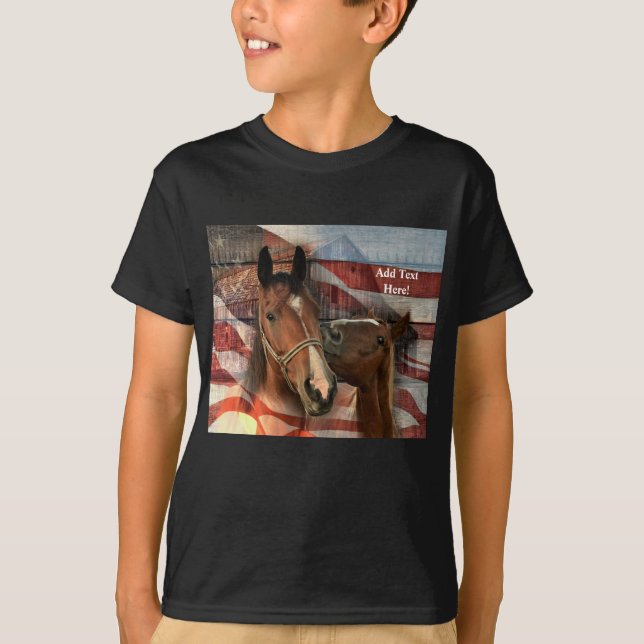 Rustikale Stallenflagge T-Shirt (Vorderseite)