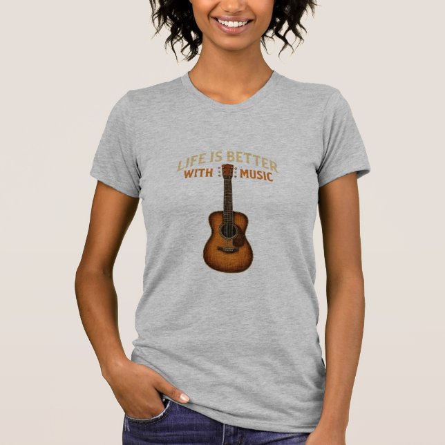Rustikale Stars Das Herz der Country Music T-Shirt (Vorderseite)