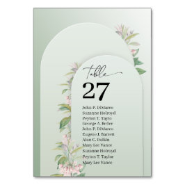 Rustikale, staubige grüne Blätter rösteln blühend Tischnummer