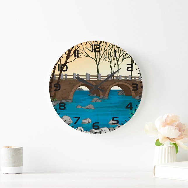 Rustikale Steinbrücke über die Naturlandschaft des Große Wanduhr (Von Creator hochgeladen)