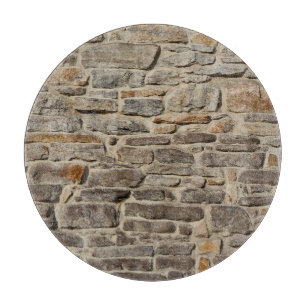 Rustikale Steinmauer, strukturierte Dekoration Schneidebrett
