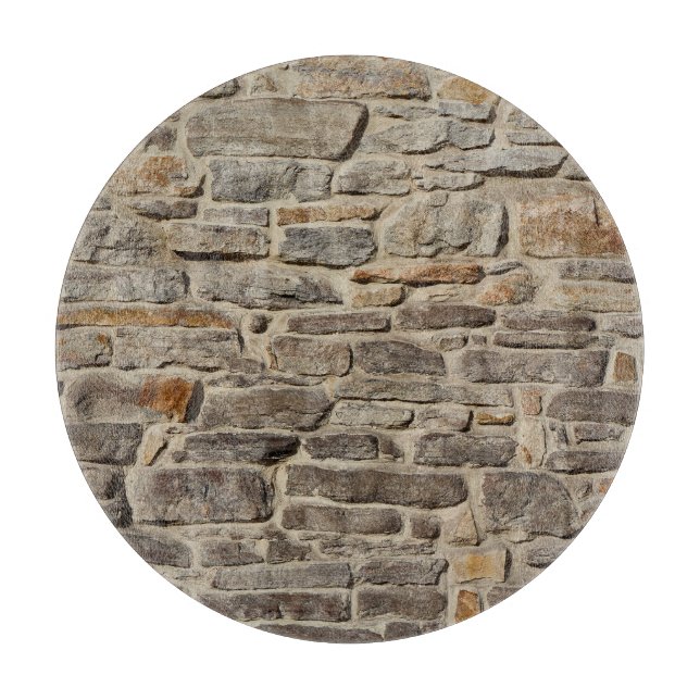 Rustikale Steinmauer, strukturierte Dekoration Schneidebrett (Vorderseite)