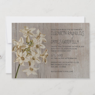 Rustikale Stephanotis Hochzeit Einladungen