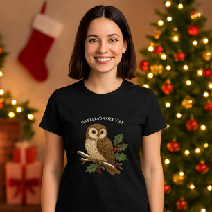 Rustikale Stickerei Weihnachtsschale mit Holschwar T-Shirt