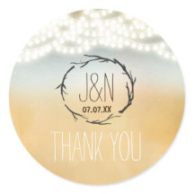 Rustikale Sticks Wreath String Lights Hochzeitstic