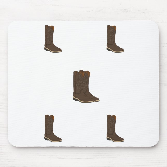 Rustikale Stiefel Mousepad (Vorne)