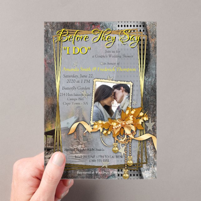 Rustikale Stone-Kabine Acryleinladungen (Insitu (Handheld))