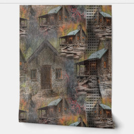 Rustikale Stone-Kabine Tapete