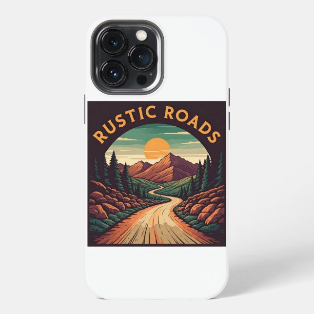 Rustikale Straßen iPhone Hülle (Rückseite)